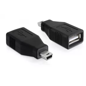Delock adapter USB 2.0-A anya > mini USB apa (DL-65277)