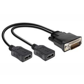   Delock DMS-59 apa > 2 x HDMI anya adapter, 20 cm (DL-65280)