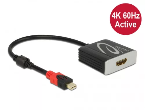 Delock Aktív mini DisplayPort 1.4 - HDMI átalakító 4K 60 Hz (HDR) (DL-65302)