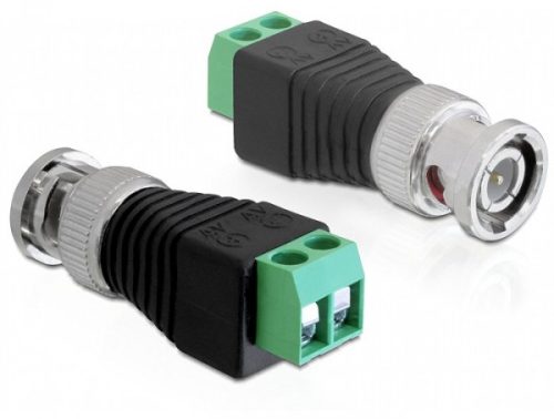 Delock adapter, BNC > Terminal Block, 2 pin