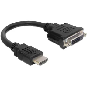 Delock Adapter HDMI apa - DVI 24+5 anya 20 cm (DL-65327)