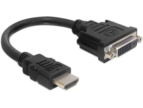 Delock Adapter HDMI apa - DVI 24+5 anya 20 cm (DL-65327)
