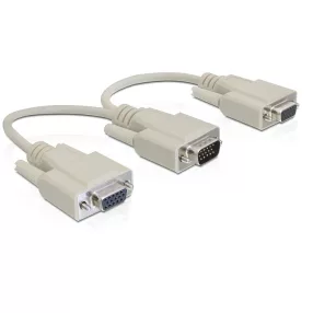Delock VGA apa > 2 x VGA anya adapter, 20 cm (DL-65328)