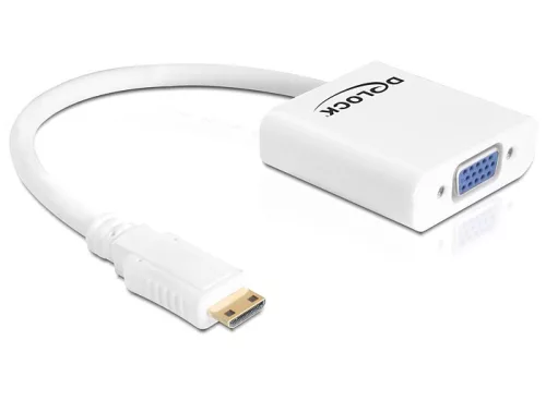 Delock HDMI-mini C adapter, apa > VGA anya (DL-65348)