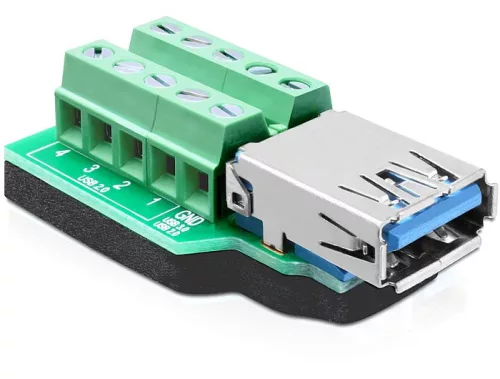 Delock adapter, USB 3.0-A anya > terminal Block 10 pin (DL-65370)