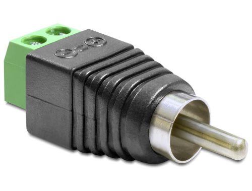 Delock Adapter RCA apa > Terminál Blokk 2 érintkezővel