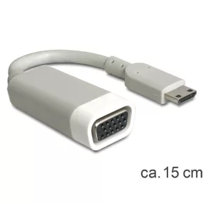 Delock HDMI-mini C apa > VGA anya adapter (DL-65471)