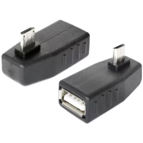   Delock adapter USB micro-B apa > USB 2.0-A anya, OTG, 90 -ban forgatott (DL-65474)