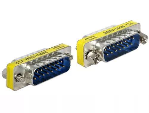 Delock Sub-D 15 pin apa > apa nemváltó adapter (DL-65479)