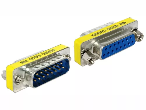 Delock adapter Sub-D 15 pin apa > anya portmentő (DL-65481)