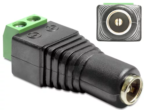 Delock DC 2.5 x 5.5 mm anya > Terminal Block 2 pin adapter (DL-65485)