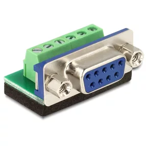   Delock Sub-D 9 pin anya > Terminal block 6 pin adapter (DL-65498)