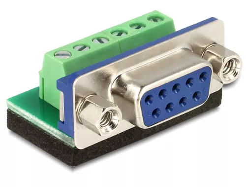 Delock Sub-D 9 pin anya > Terminal block 6 pin adapter (DL-65498)