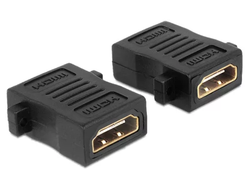Delock HDMI A anya > anya adapter, csavarhellyel (DL-65509)