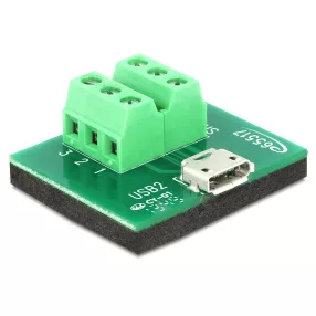   Delock adapter Micro USB anya > Terminal Block 6 pines (DL-65517)