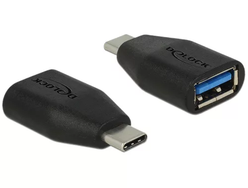 Delock Adapter Super nagy sebességű USB 10 Gbps (USB 3.1 Gen 2) USB C típus > USB 3.1 A (DL-65519)