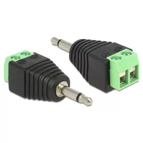   Delock sztereó jack apa 3.5 mm > Terminal Block 2 pin adapter (DL-65528)