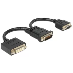  Delock adapter DMS-59 apa > DVI 24+5 hüvely + VGA anya 20 cm (DL-65555)