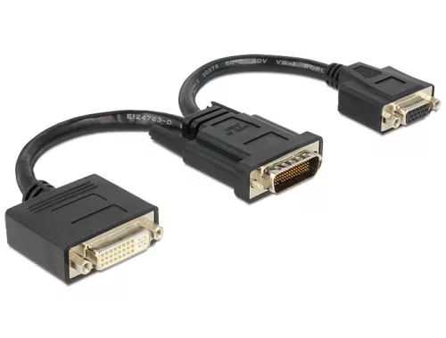 Delock adapter DMS-59 apa > DVI 24+5 hüvely + VGA anya 20 cm (DL-65555)