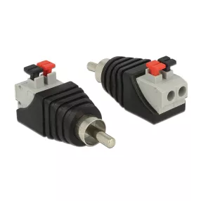   Delock Adapter RCA dugó - 2 pol. nyomógombos sorkapocs (DL-65566)