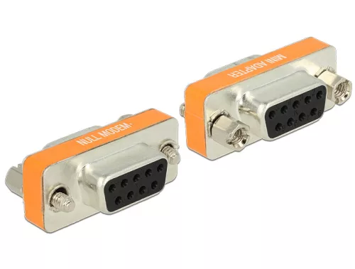 Delock Gender Changer null modem csatlakozó DSUB 9 aljzat > DSUB 9 aljzat csatlakozókkal (DL-65570)