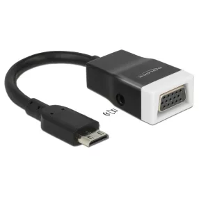   Delock Adapter HDMI-mini C dugó > VGA hüvely audióval (DL-65588)