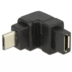   Delock Adapter USB 2.0 Micro-B apa > USB 2.0 Micro-B anya elforgatott végű (DL-65669)