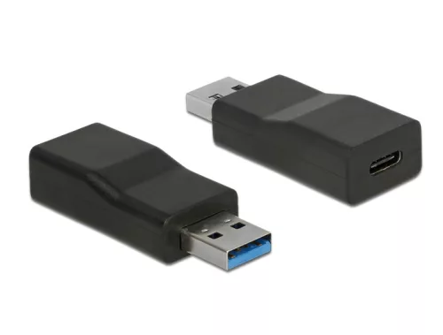 Delock Átalakító USB 3.1 Gen 2 A-típusú csatlakozódugó > USB Type-C típusú csatlakozóhüvely, aktív (DL-65696)