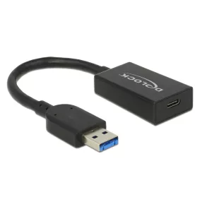   Delock Átalakító USB 3.1 Gen 2 A-típusú csatlakozódugó > USB Type-C típusú csatlakozóhüvely, aktív (DL-65698)