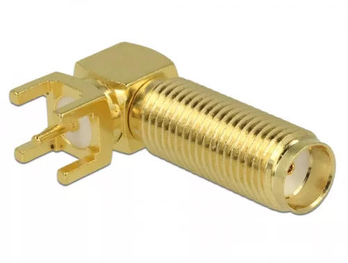 Delock SMA Jack 90  PCB menethosszúság 16 mm (DL-65848)