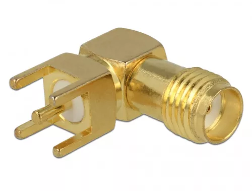 Delock SMA Jack 90  PCB menethossza 5 mm (DL-65849)