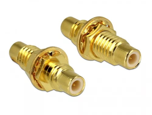 Delock Adapter, SMC hüvely > SMC hüvely, panelrögzítés (DL-65874)