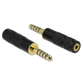   Delock 4,4 mm-es, 5 tűs sztereó jack apa   2,5 mm-es, 4 tűs sztereó jack anya átalakító (DL-65897)