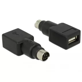 Delock Adapter PS/2 apa > USB A-típusú anya (DL-65898)
