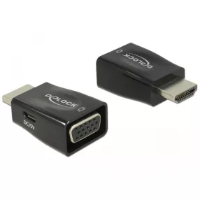 Delock Adapter HDMI-A dugó > VGA hüvely (DL-65902)
