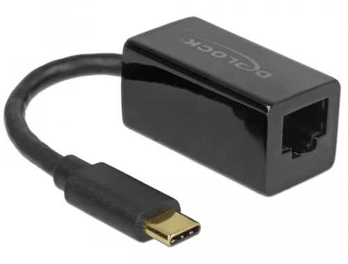 Delock Adapter SuperSpeed USB (USB 3.1 Gen 1) USB Type-C  csatlakozódugóval > Gigabit LAN 10/100/100 (DL-65904)
