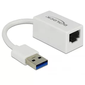   Delock Adapter SuperSpeed USB (USB 3.1 Gen 1) USB A-típusú csatlakozó > Gigabit LAN 10/100/1000 Mbps (DL-65905)