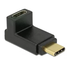   Delock Adapter USB 10 Gbps (USB 3.1 Gen 2) USB Type-C csatlakozó > csatlakozó ívelt felfelé / lefelé (DL-65914)