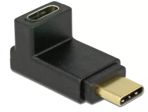Delock Adapter USB 10 Gbps (USB 3.1 Gen 2) USB Type-C csatlakozó > csatlakozó ívelt felfelé / lefelé (DL-65914)
