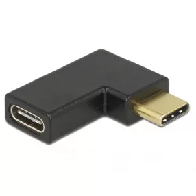   Delock Adapter USB 10 Gbps (USB 3.1 Gen 2) USB Type-C csatlakozó > csatlakozó ívelt bal / jobb (DL-65915)