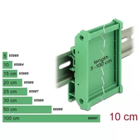Delock Laprögzítő 10 cm hosszú DIN Rail-ekhez (DL-65984)