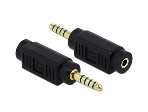 Delock 4,4 mm-es, 5 tűs sztereó jack apa   3,5 mm-es, 3 tűs sztereó jack anya átalakító (DL-65994)