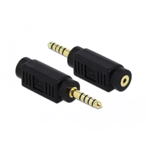   Delock 4,4 mm-es, 5 tűs sztereó jack apa   2,5 mm-es, 4 tűs sztereó jack anya átalakító (DL-65996)
