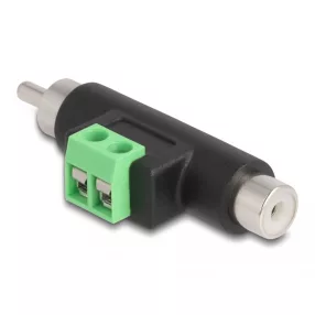   Delock RCA apa és RCA anya - Terminal Block Adapter (DL-66056)