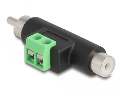 Delock RCA apa és RCA anya - Terminal Block Adapter (DL-66056)