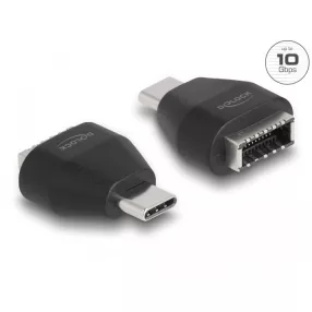   Delock Adapter USB Type-C  apa - USB 3.2 kulcs A anya fekete (DL-66058)