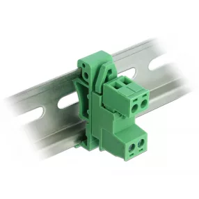   Delock DIN sínre rögzíthető sorkapocs 2 tűs 5,08 mm-es hajlítással (DL-66078)