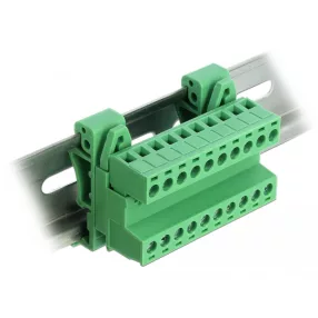   Delock DIN sínre rögzíthető sorkapocs 10 tűs 5,08 mm-es hajlítással (DL-66082)