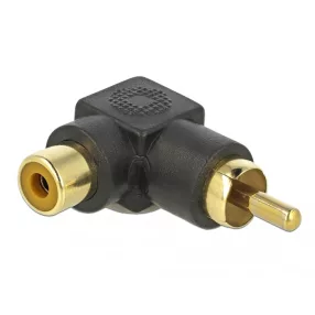 Delock RCA adapter hajlított apa - anya (DL-66168)