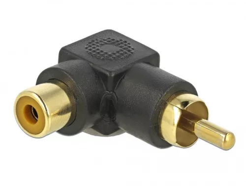 Delock RCA adapter hajlított apa - anya (DL-66168)